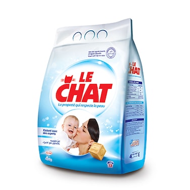 Le Chat Sensitive Low foam Powder Laundry Detergent 4KG for Sensitive Skin