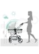 Moon Pro 2 In 1 Stroller &ndash; Lightweight Aluminium Frame With Reversible Seat Design For Rear And Forward Facing, Compact Fold, Adjustable Canopy And More Gray Melange
