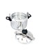 Generic Aluminium Pressure Cooker With Rack Silver/Black 7L