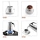 Generic-Stainless Steel Stovetop Coffee Pot Espresso Coffee Maker Kettle 100ML / 200ML / 300ML / 450ML / 600ML Outdoors Indoors Cafeteira-600ML