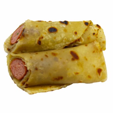 Chapati Sausage Roll Homemade