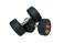 HARLEY FITNESS 25.00KG PREMIUM GENIUNE RUBBER COATED BOUNCING ROUND DUMBBELLS - PAIR