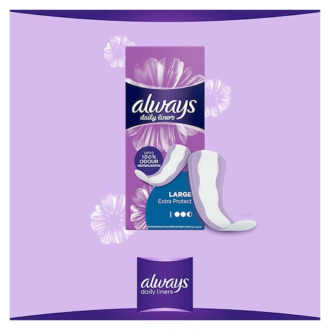 Always Daily Liners Extra Protect - Large - 68 Pads