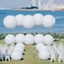 Generic 6 Pcs 36" Big Balloons, Extra Large &amp; Thick White Balloons, Giant White Latex Round Balloons For Photo Shoot Birthday Wedding Party Bar Festival Event Carnival Decorations