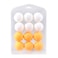 Generic-Yellow &amp; White 12 Pcs Colorful Ping Pong Balls Table Tennis Decor Balls Multi-functional Ping Pong Ball Amateur Training Practice Balls Entertainment Toy Gift Mix   Colors