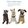 Plush Pet Squeakz Stripez Family Dog Toys - Multicolor - 3pc