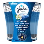 Buy Glade Intriguing 2in1 Moonlit Walk  Wandering Stream Scented Candle 3.4Oz in UAE