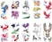 Animal Temporary Tattoo Phoenix Fox Unicorn Eagle Peacock Horse 10 sheets