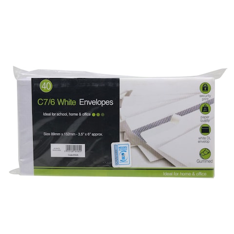 ANKER 40 WHITE ENVELOPES ENVA/4