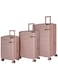 Senator Brand Hardside 3 Piece Set of 4 Wheel Spinner Luggage Trolley in Milk Pink Color A5125-3_PNK