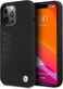 CG Mobile BMW Liquid Silicone Case Tone On Tone Metal Logo Compatible With iPhone 13 Pro Max (6.7") Sleek &amp; Classy Design, Scratch &amp; Impact Resistant Back Cover Officially Licensed (Black)
