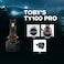 Toby&rsquo;s 2 Pieces TY-100PRO H11 200W/Pair LED Headlight Bulb Assembly 20000/Pair Lumens Xtreme Bright With Color Temperature 6500K