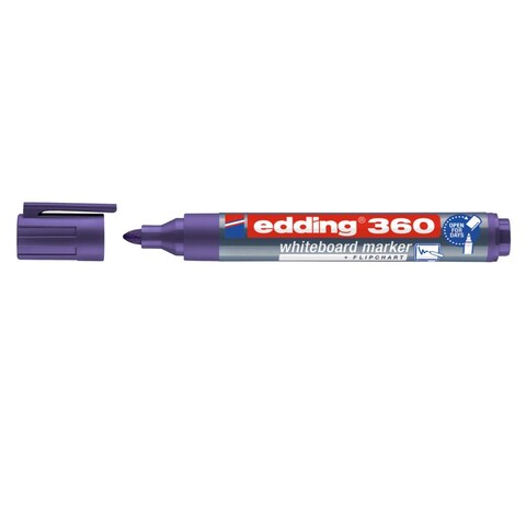 Edding 360 Whiteboard Marker, 1.5-3mm Bullet Tip, Violet