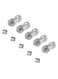 Generic - 16-Threaded Screw Adapter Converter Silver