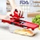 Generic-Explosive style kitchen utensils multi-function vegetable cutter grater kitchen utensils shredder planing vegetable slice grater 1804 red
