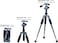 COOPIC Create Cool Pictures T10 Heavy Duty Aluminum Camera Mount Portable Tripod Stand With Non Skid Feet and Pan Bar Included Compatible With iPhone, Android Phone, DSLR For YouTube Video