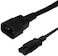 DKURVE IEC C14 To IEC C7 Power Cable - 18AWG, 2M Moulded Cable, 2.5 Amp, Black, cable For TVs, Monitors, Printers, and More