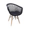 Jilphar Furniture Fancy Polypropylene Chair JP1363A, Black