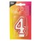 PAPSTAR B'DAY CANDLE 4 RED EDGE