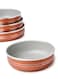 Dessini 4-Piece Bakeware Pan Set Brown Pan 1 (1X24), Pan 2 (1X26), Pan 3 (1X28), Pan 4 (1X30)Cm