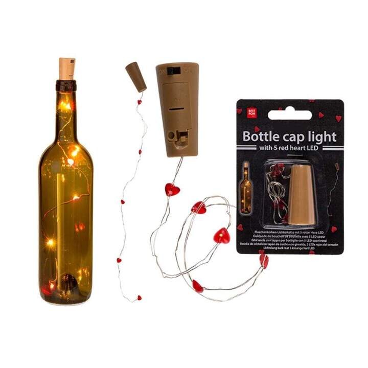 Buy Bottle Cap Light W/ 5 Red Heart Led Online | Carrefour UAE
