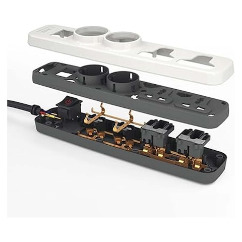 iLOCK power strip 4 outlets - 2 schuko sockets + 2 universal sockets