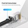 Generic-Silver  IDER0-10 Cat.7 Network Connector RJ45 Modular Plug Fixed Tail Clamp Design PC Material Cat.7 FTP 10 Pieces