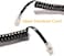DKURVE&reg; Long Telephone Phone Handset Cable Cord Landline 9Ft Uncoiled / 1.8Ft Coiled Landline Phone Handset Cable RJ9 4P4C Telephone Accessory (BLACK, 1-PACK)