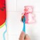 Flipper Fun Animal Hygienic Toothbrush Holder For Kids, includes Soft Bristle Toothbrush, Piggy, 3Y+