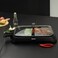 Geepas GBG63040 1600W Electric Barbeque Grill - Adjustable Thermostat Non-Stick Smokeless Grill Indoor With Glass Lid, Overheat Protection &amp; On Indicator Light, Ideal For Bacon, Beef, Chicken, Veggies