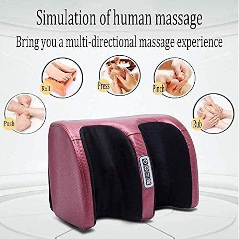 Generic Foot Massager With Heat, Foot Massage Machine Shiatsu, Foot Massage Foot Sole, Electric Foot Massager With Heat, Deep Kneading Shiatsu Foot Massager Machine (Red Wine)