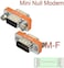 DB9 Mini Null Modem plug Adapter Gender Changer cross data transfer serial port adapter (Male to Female)