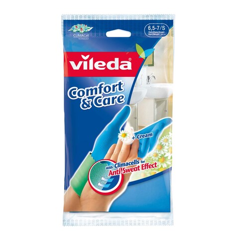 Vileda Dry &amp; Comfort Gloves - Small Size - 1 Piece