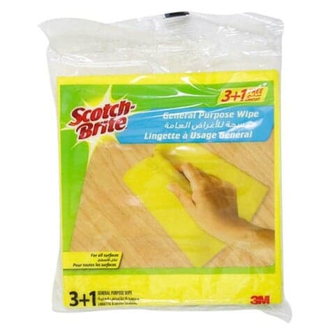 SCOTCH GENERAL PURPOSE WIPE 3+1FREE
