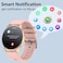 Round Full Touch Screen Bluetooth And Heart Tracker Smart watch Pink