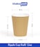 Khaleej Pack &ndash; [25 Cups] Kraft Ripple Cups, 8 Oz Paper Insulated Ripple Sleeves, For Hot Beverages.