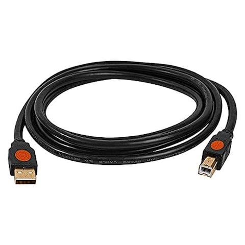 2B Dc017 USB Connecting Printer Cable - 3m - Black
