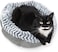 Soho Round Cat Bed For Indoor Cats, Ultra Soft Plush, Memory Foam, Machine Washable, Calming Cat Bed