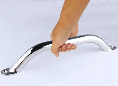 Buy Pebbly Beach 12 Inch Boat Grab Handle 316 Stainless Steel Marine ...