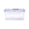 Lock &amp; Lock Stackable Airtight Rectangular Food Container Clear/Blue 1.1L