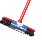 Indoor Floor Cleaning Broom/Brush Head With Stick, Small brush, Long broomstick for easy brooming, Great use for home, kitchen, bathroom, office, lobby etc