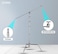 COOPIC King Series 100% Stainless Steel Heavy Duty C Stand with Boom Arm, Max 157cm Photography Light Stand with 56cm Holding Arm, 2 Grip Head for Studio Mono light, Soft box, Reflector(K20)