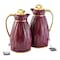 Home Maker Coffee And Tea Flask Purple 1L And 1.3L 2 PCS