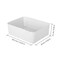 Generic-Family Plastic Bra Underwear Socks Stackable Holder Multifunctional Storage Box Container Household Organizer for Cloth Drawer Divider No Cover/ One Cell Grey