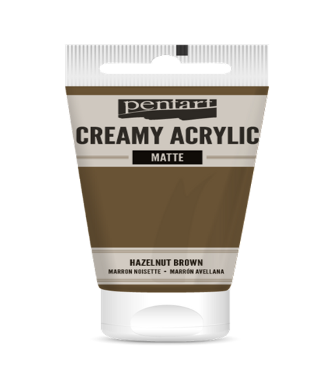 CREAMY ACRYLIC MATTE EARTH BROWN