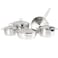 Korkmaz Astra Stainless Steel Cookware Set Silver 9 PCS