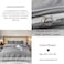 Deals For Less Luna Home Premium Quality Basic Queen/Double Size 6 Pieces, Duvet Cover Set, Dark Gray