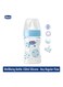 Chicco Well-Being Bottle 150ml Regular Flow Latex - White &amp; Blue