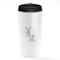Loud Universe - White Travel Tumbler Bugs Bunny Funny Pose Cartoon Network 90s Stainless Steel Tumbler with Black Sip Lid