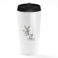 Loud Universe - White Travel Tumbler Bugs Bunny Funny Pose Cartoon Network 90s Stainless Steel Tumbler with Black Sip Lid